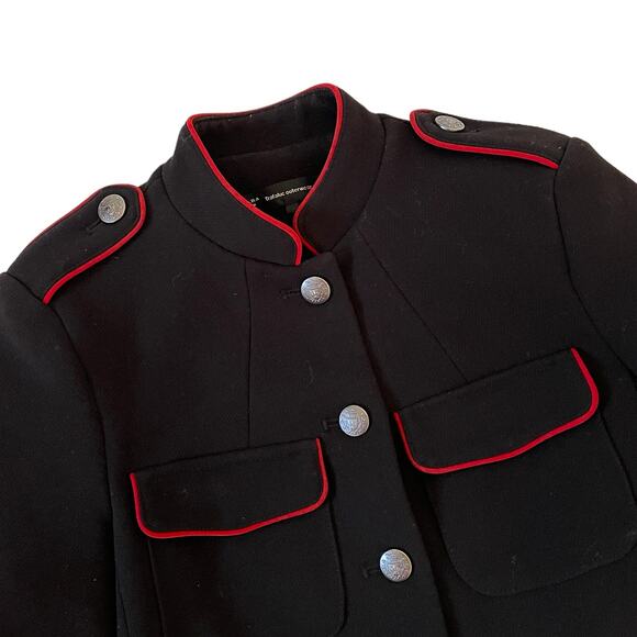 Zara Trafaluc Outerwear Black Military Jacket Size Small - Picture 5 of 10